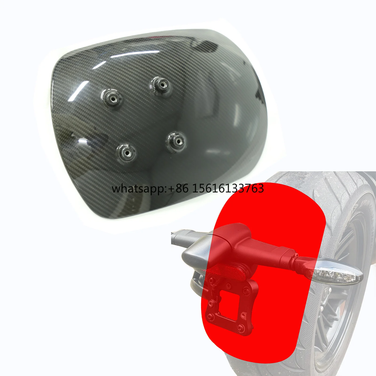 Protetor de Spray Traseiro para Triumph Rocket 3, Protetor de Guarda para Acessórios de Motocicleta
