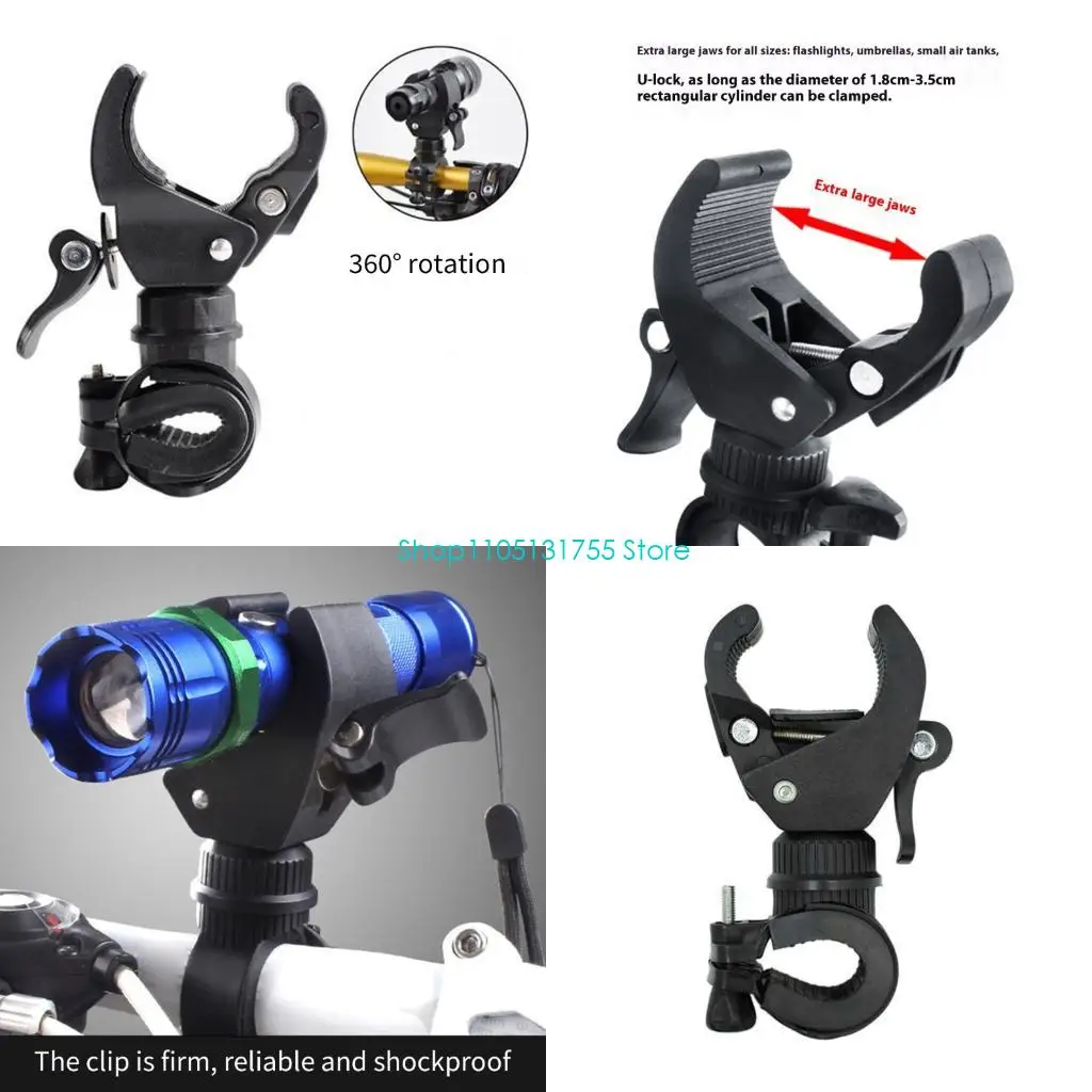 

Rotate Bike Lamp Mount Quickly Detaches System Universals Light weight Durability Cycling Equipment