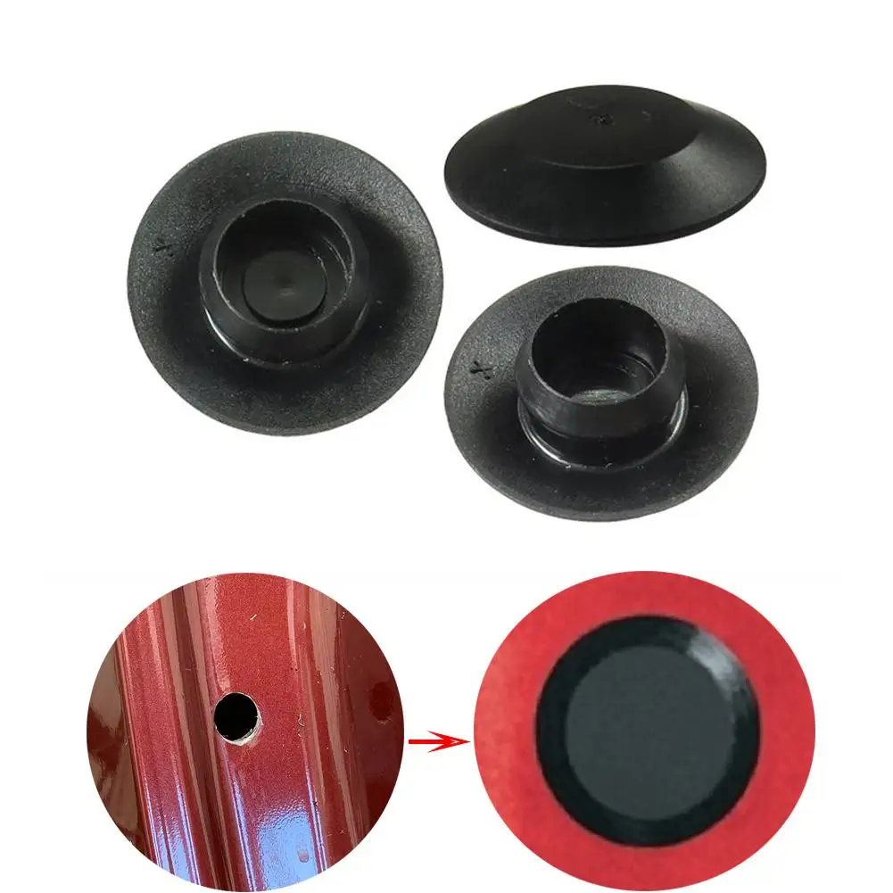 

100PCS Car Door Rubber Plug Universal PVC Mount Black Rubber Body Sheet Metal Hole Plugs