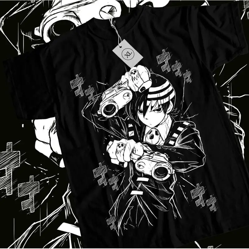 Death The Kid Soul Eater Anime Shinigami Grim Reaper T-Shirt
