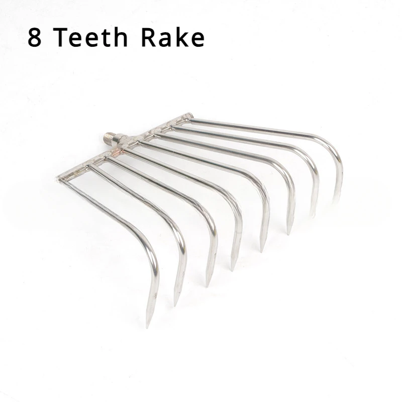 Telescopic Retractable Harrow Spade Hook Ice Scoop Stainless Steel Beach Shell Rake Sand Fishing Tackle Strainer Tools Supplies