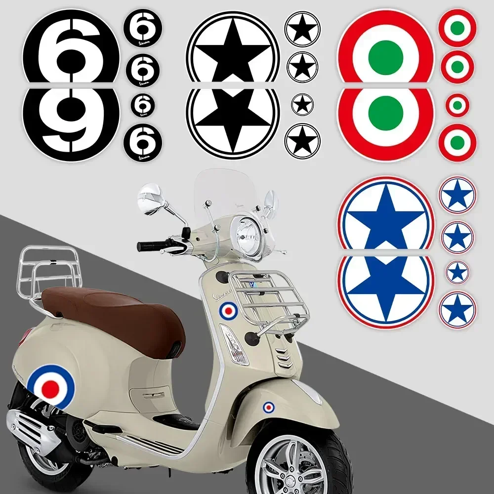 For Vespa 300 GTS Accessories PX Sprint Primavera LX Stickers Sticker 125 50 Special Scooter Side Front Adesivo Refletivo Decal