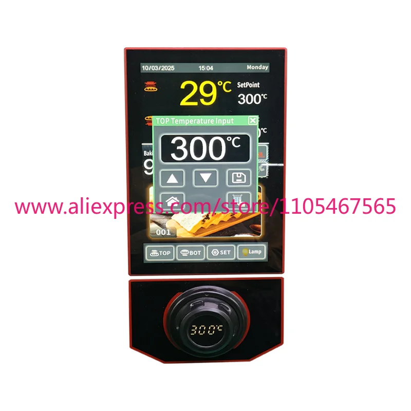 1Pcs 10-inch thin film transistor LCD touch screen with knob thermostat