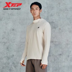 Xtep Knitting Shirt For Men  Autumn Comfortable Soft Sweatshirt Leisure Athletic Outdoor Long sleeves Tops 876329030088