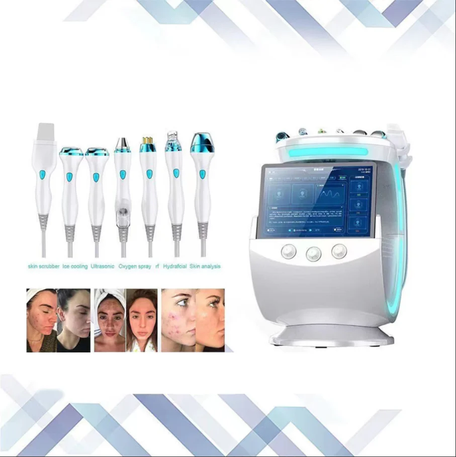 7 In 1 Water Oxygen Small Bubble Machine professional Hydra Water Dermabrasion Beauty Instrument Skin Care Skin Clean Facial Spa