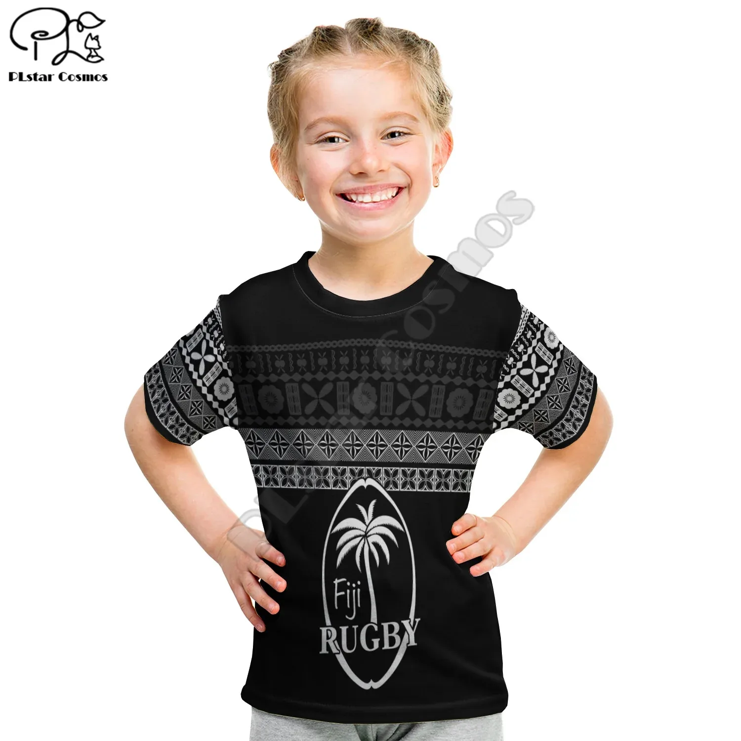 Fiji Rugby T Shirt Kid Lifestyle 2023 Flying Fijians 3D Print T Shirts Summer Kids T-shirt Boy Girl Oversized Tops