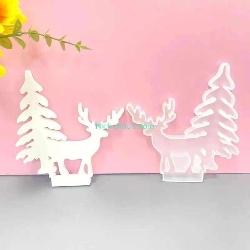 E15E Sturdy Silicone Craft Holder Molds 2 Pieces Multipurpose Candlestick Accessory Reusable Home Decoration for Weddings