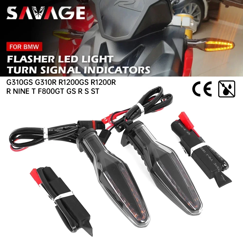 LED Turn Signal Light For BMW R nine T/Scrambler/Pure/Urban G310GS G310R F800 K1300 R1200 S1000RR Motorcycle Flasher Indicator