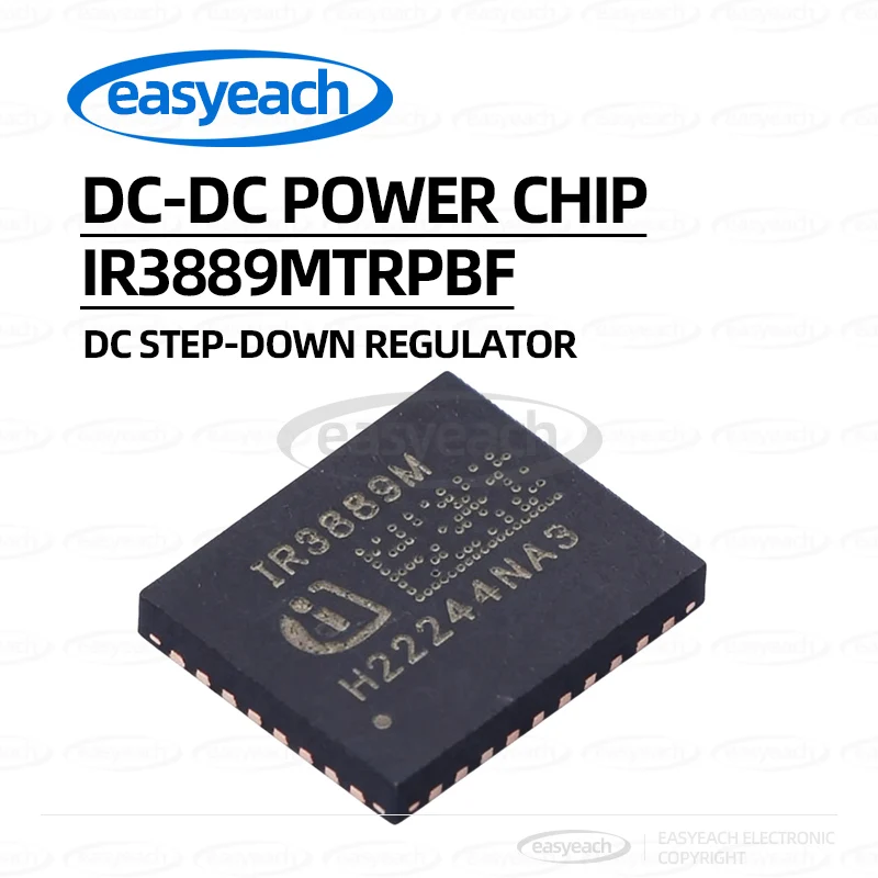 IR3889MTRPBF Silk Screen IR3889M QFN-36 DC-DC Controller and Regulator Step-Down 30A 2V~17V