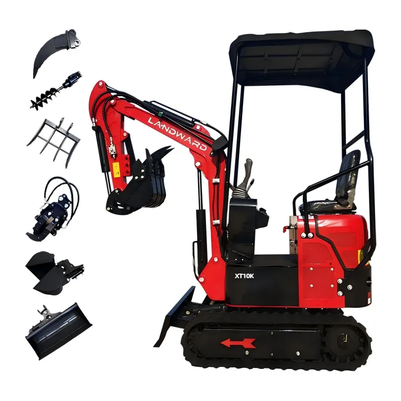 High Efficiency Mini Excavator Digger 1 Ton Customize 1000kg mini pelle Multifunctional Compact 1.2Ton Crawler Mini Excavators