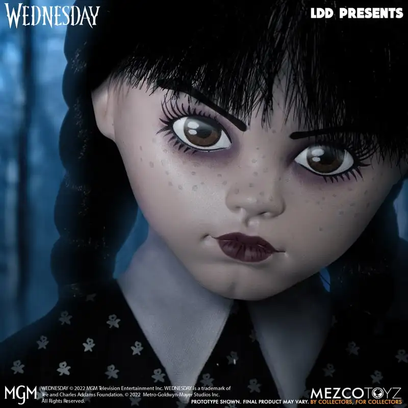 

In Stock Genuine Mezco Live Dead Doll Ldd Wednesday Adams Family 10 Inch Mobile Doll Collection Toy Horror Gift