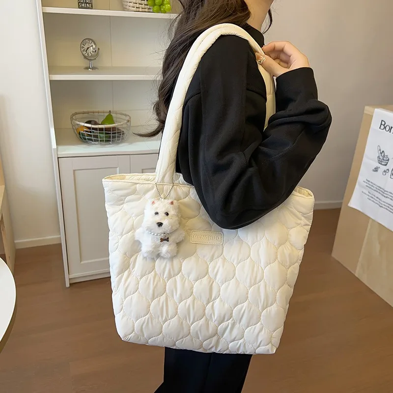 

Корейская большая сумка на плечо для женщин, высокое качество, осенние новые женские сумки-тоут, полиэстеровые корейские женские сумки высокого качества