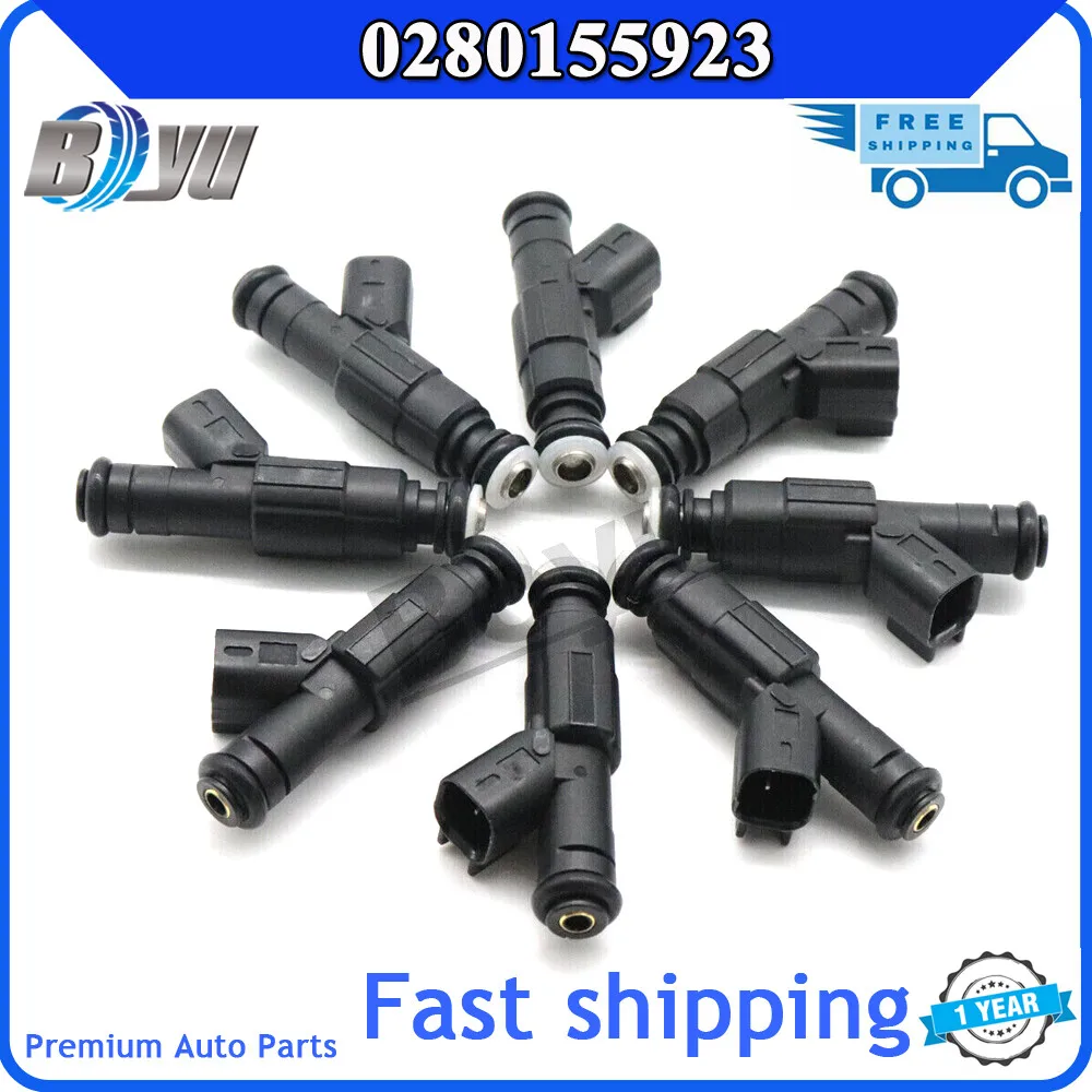 

0280155923 Fuel Injector Fit for Cadillac Deville Eldorado Seville Oldsmobile Aurora Pontiac Bonneville 4.6L V8 2000-2005 6pcs