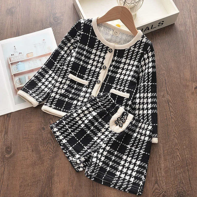 Menoea Kids Clothes Girls Set 2023 Autumn Fashion Winter Wool Coats And Skirts Boutique Kids Clothing Sets Teenager Fall Outfits