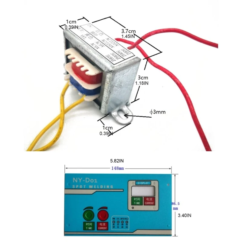 Spot Welder Control Board Kit Adjust For Time Current Single Battery Battery Pack