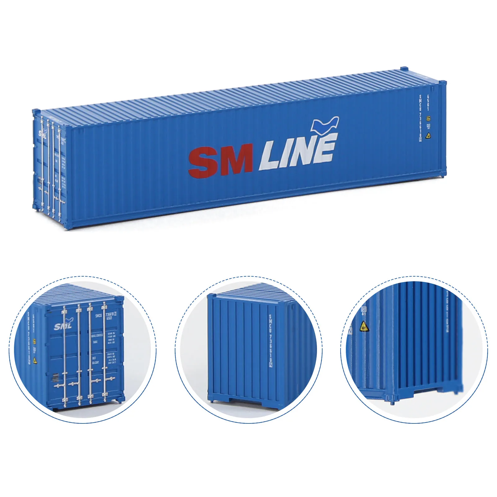 Evemodel N Scale 1:160 40ft Shipping Container 40' Cargo Box with Magnets C15008 Evemodel Container Different Logos