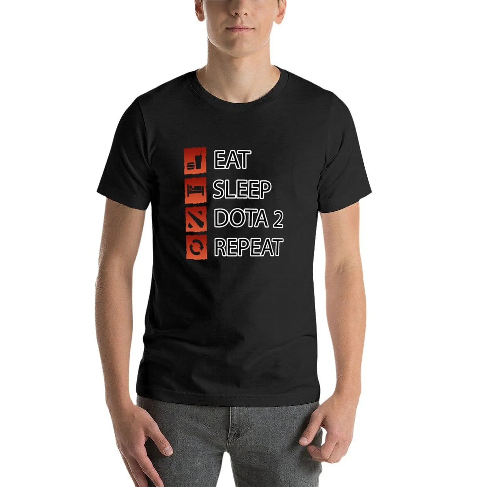 Dota 2 Gamer Life - Eat Sleep Dota 2 Repeat T-Shirt blanks for a boy cute clothes shirts graphic tees t shirt for men