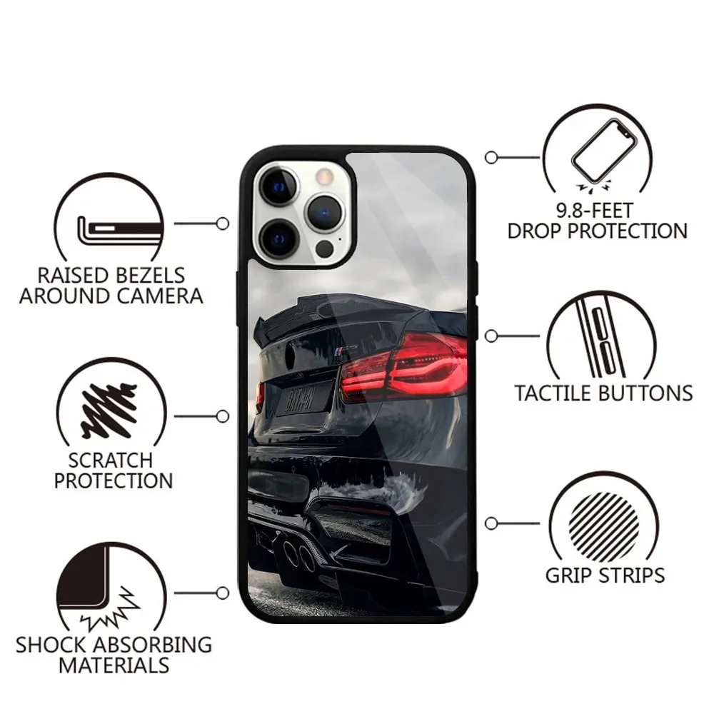 Coupe Blue Red Car B-Bmwes Phone Case For iPhone 15,14,13,12,11,Plus,Pro,Max Mini Magsafe Magnetic Wireless Charging