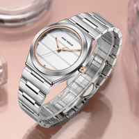 MINI FOCUS Elegant Minimalist Ladies Watches Top Brand Luxury Stainless Steel Strap Fashion Casual Quartz Women Watch 0611L New