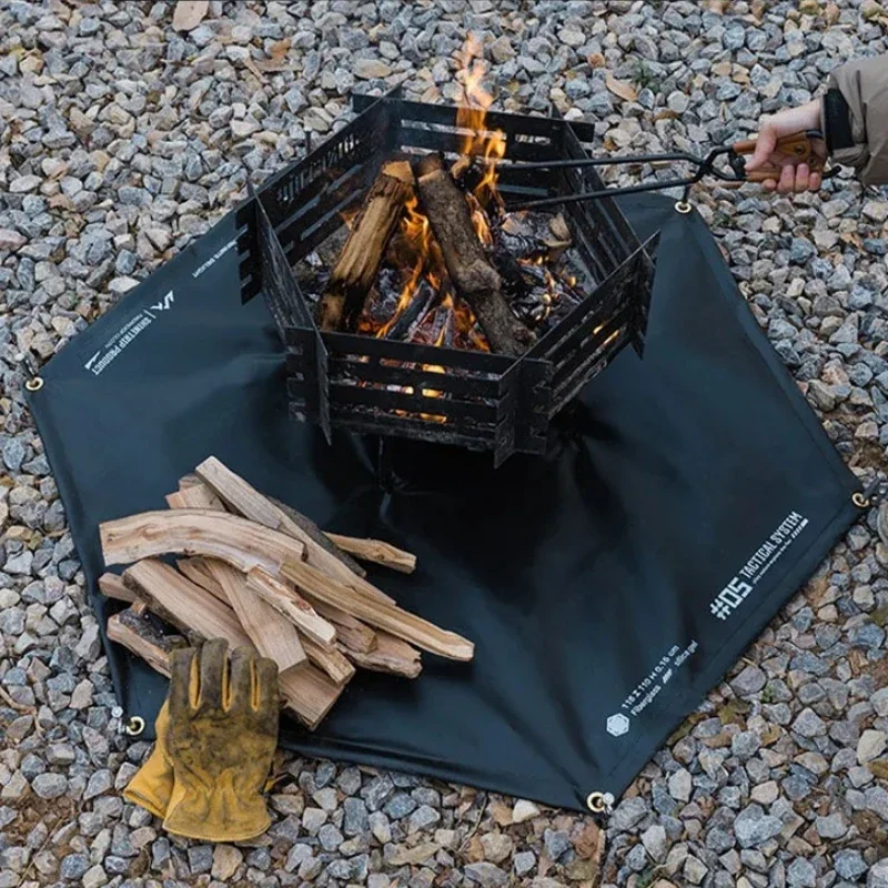 

Открытый Кемпинг Тактический Ветер Черный Открытый Барбекю Кемпинг Изоляционная Прокладка Огнестойкая Силиконовая Огнестойкая Доска