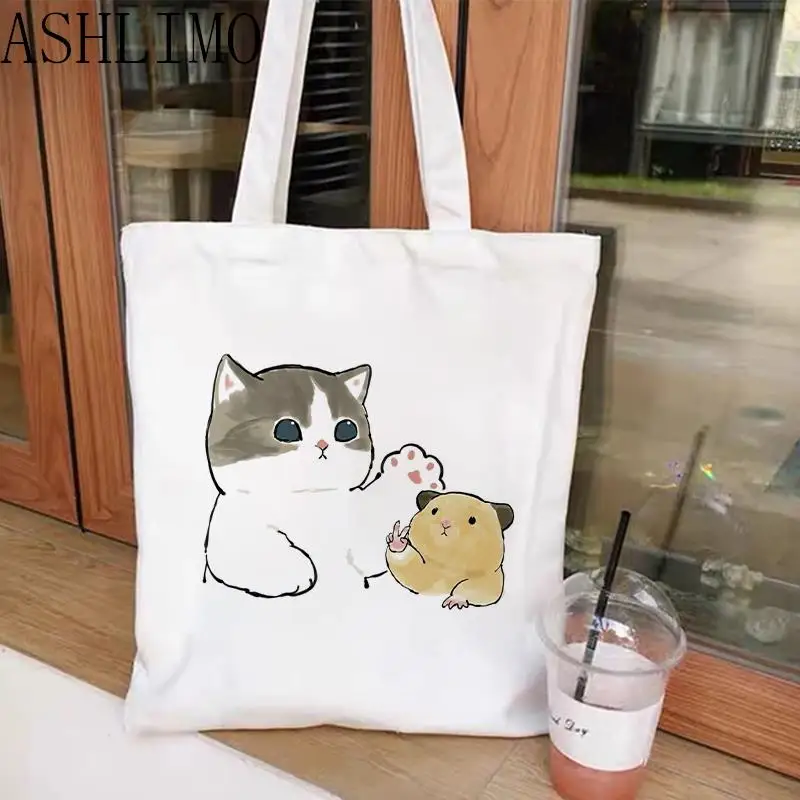 Cute Guinea Pig Women Shopper Shopping Bag Bolsa Bag Shopping Handbag Bag Tote Reusable Ecobag Cabas Bags For Women