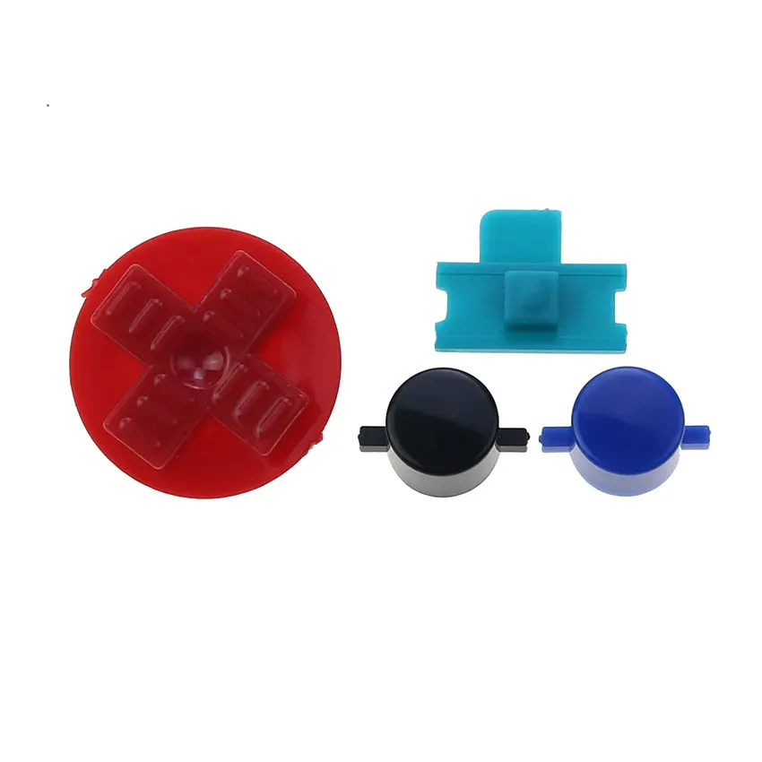 1 set di pulsanti di ricambio A colori kit D-Pad A B per GB GBC GBP kit pulsante di ricambio per giochi fai da te