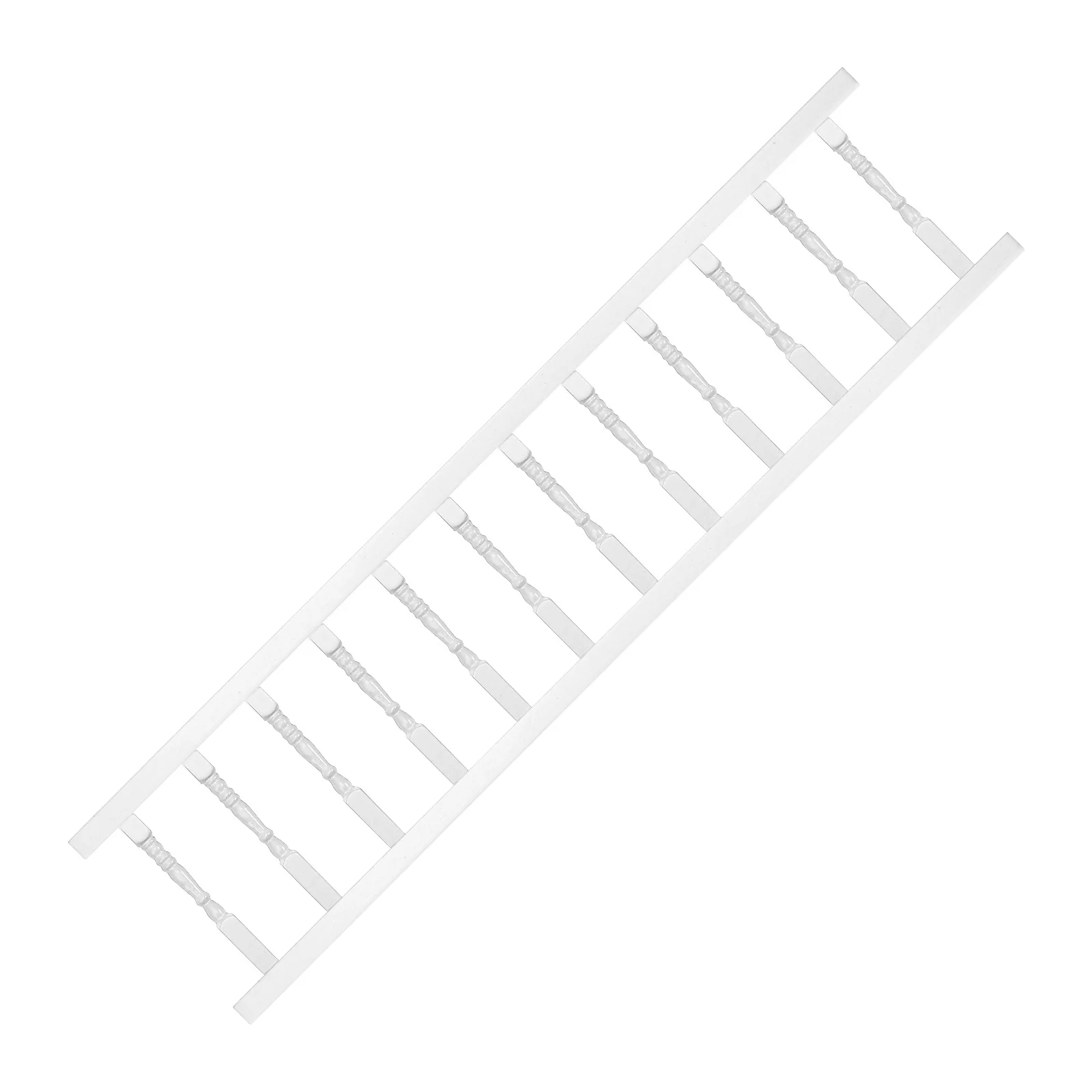 1개 미니 화이트 우드 난간 DIY 인형집 장식 어린이 집 장식 미니 하우스 가구 액세서리 시뮬레이션 가구