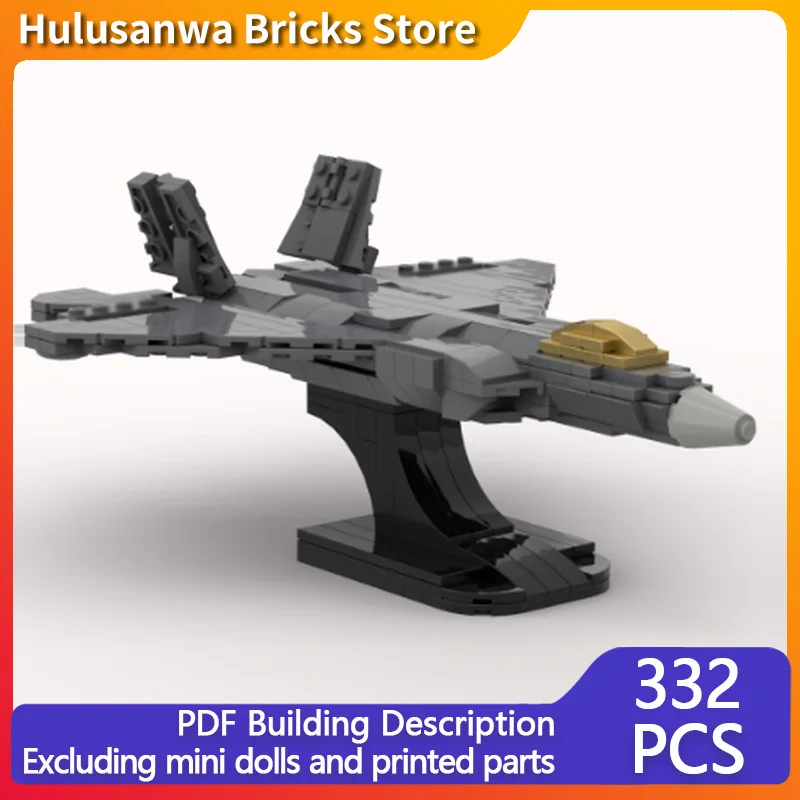 

F-22 Raptor Modern Military Fighter Jets Model MOC Building Bricks War Equipment Modular Technology Gifts Holiday Children Toys
