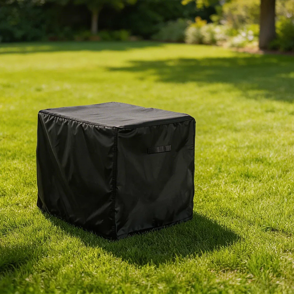1pc Heavy-Duty Waterproof Generator Cover UV Resistant Protection Generator Hood With Adjustable Drawstring Buckle System