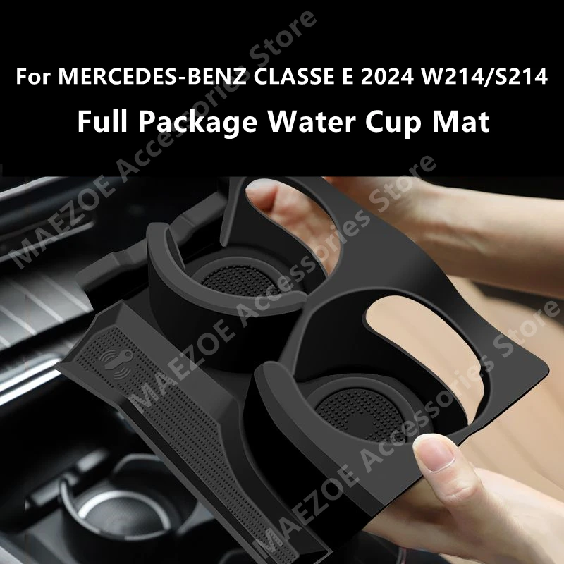 For MERCEDES-BENZ CLASSE E 2024 W214/S214 Full Package Water Cup Mat,Car Interior Decoration Modification Accessories Refit