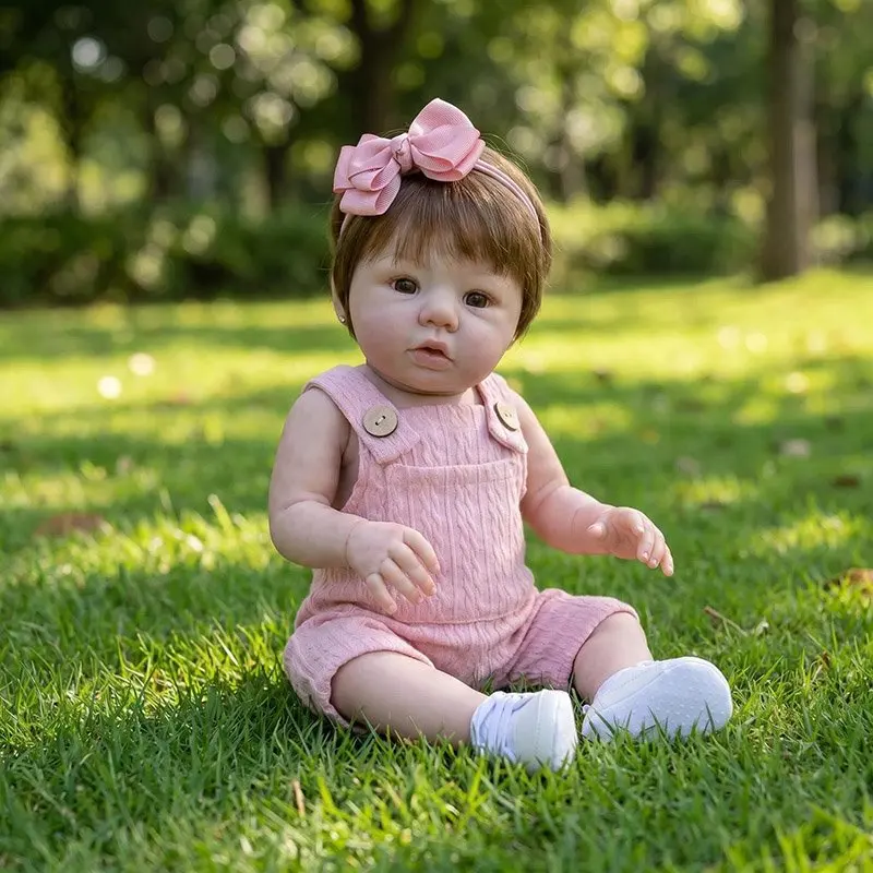 48cm Hand Made High Quality Detailed Painting Abigail Full Vinyl Body Real Soft Touch Girl Doll view 5