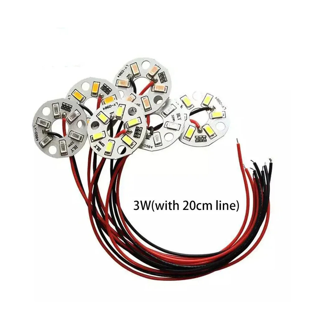 3W LED Lamp Bead 5V LED 5730 SMD Round Conversion Lamp Source Warm White Green Blue Red Yellow DIY Bight Light Panel Light