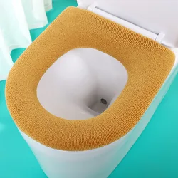 Toilet Seat Cover Winter Soft Comfortable Warm Toilet Seat Mat Thickened Autumn and Winter Universal Toilet Ring Cover Protector