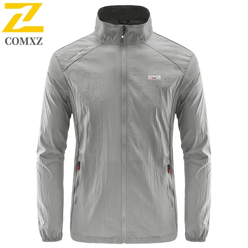 Men's Sunscreen Clothing Summer New Solid Color Breathable UV Resistant Outdoor adventure windbreaker Men Sun Protection Jacket