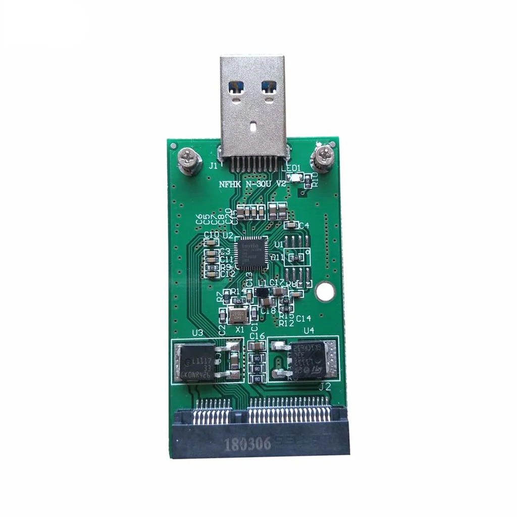 Mini PCI-E mSATA to USB 3.0 External SSD Converter Data Transmission Adapter Module Expansion Card