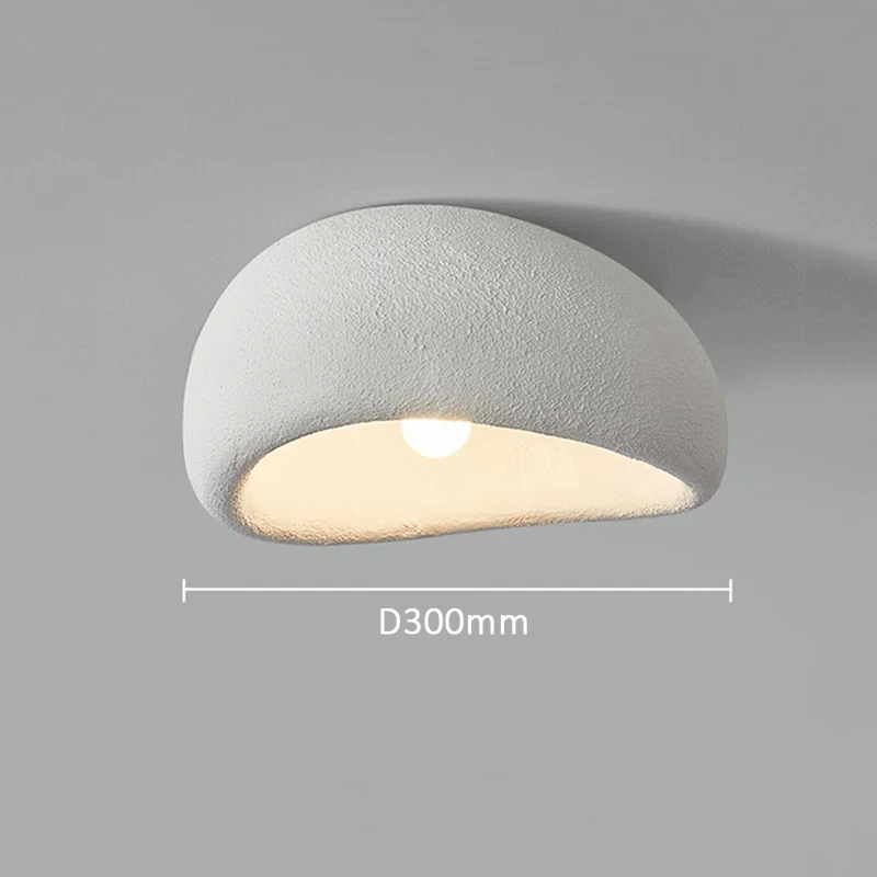 30CM nowa popularna lampa sufitowa w stylu Wabi Sabi skandynawska minimalistyczna komercyjna dekoracja domu biała szara lampa pokojowa Led YX377DJ