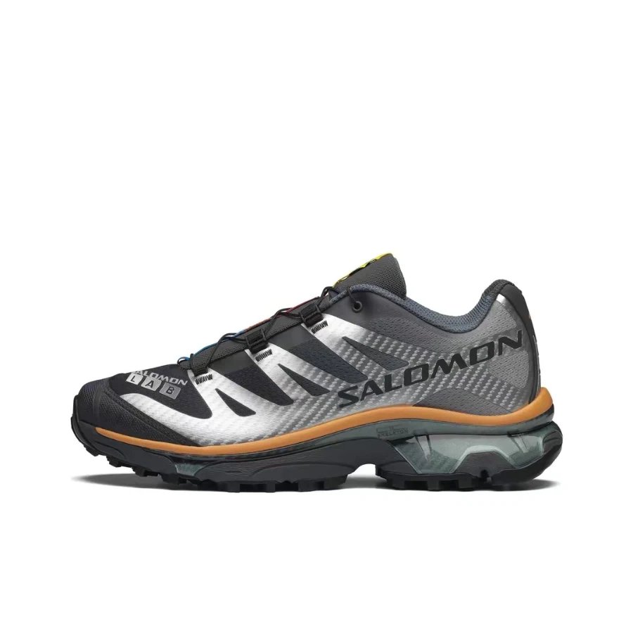 Salomon XT-4 OG Premium Fashionable Cushioned Low-Top Sports and River-Tracing Shoes (Unisex) in Gray and Silver 479908