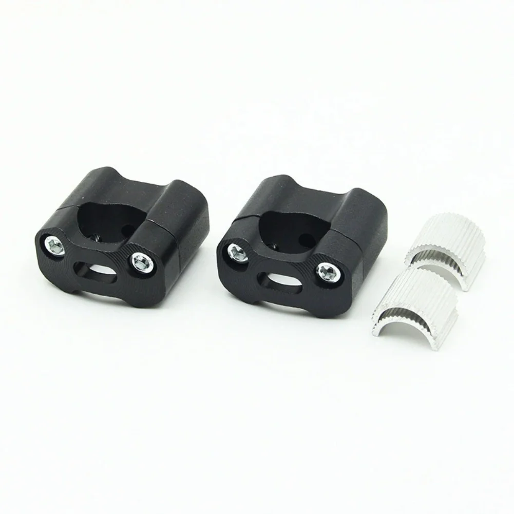 Motorcycle Handlebar Clamp Fat Bar Risers Mount Adaptor CNC Machined Aluminum Alloy Suitable for 22mm Handlebars Off Road Use