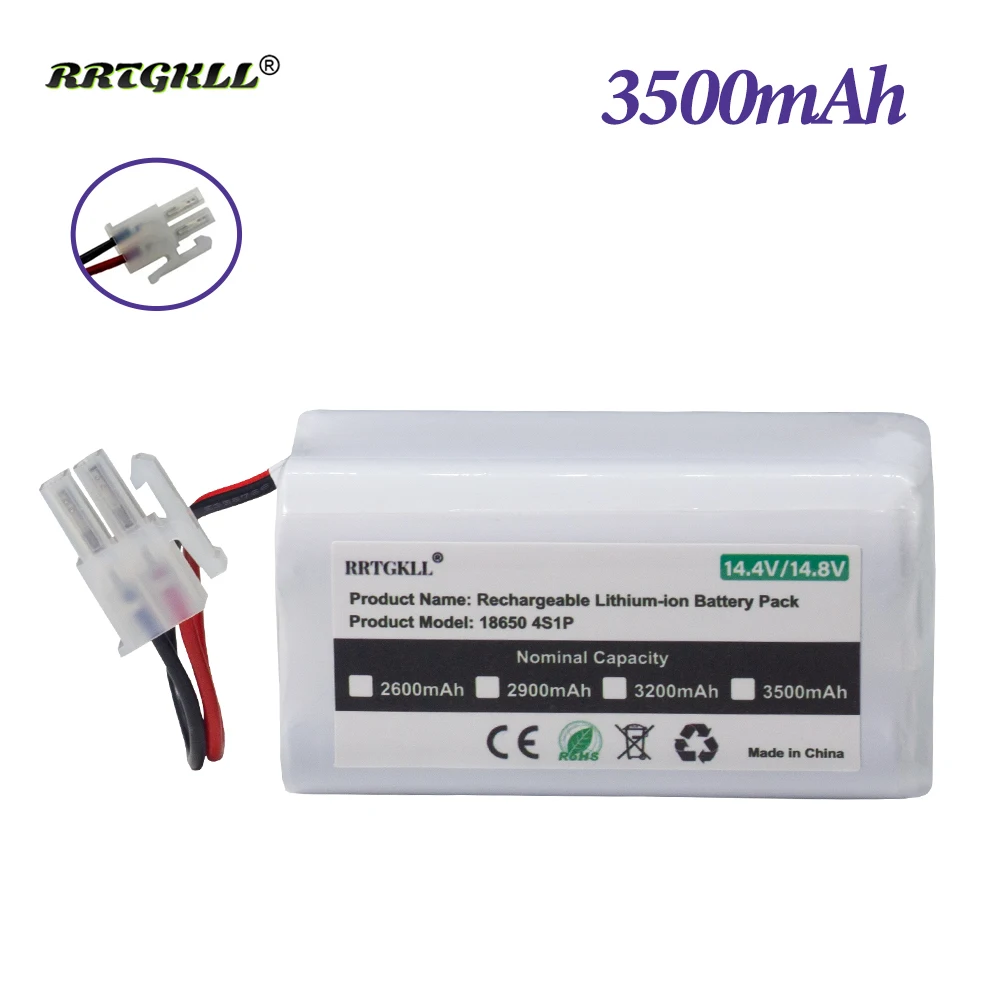 Batería de litio recargable para Robot aspirador ILIFE, 14,4 V/14,8 V, 3500mAh, INR18650, M26-4S1P, A4s, A6, V7s Plus, A9s, W400