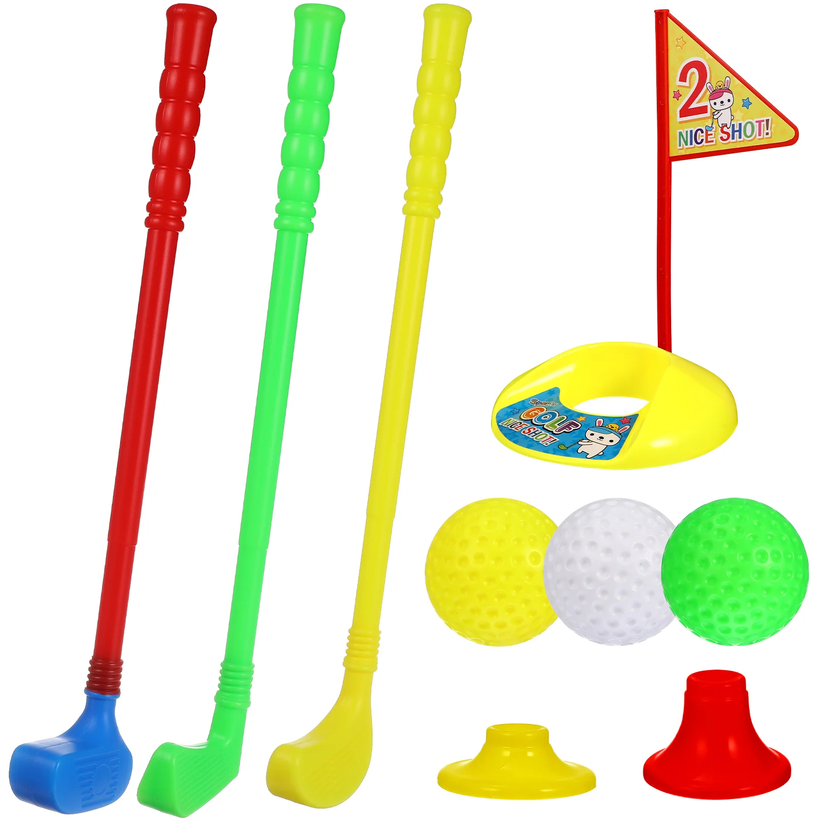 Golf Set for Outdoor Play Rods Observation and Judgment Toys Practice