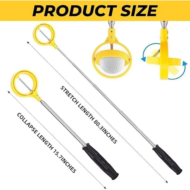 Hot Selling Golf Ball Picker Telescopic Golf Ball Retriever for Golf Ball Pick up