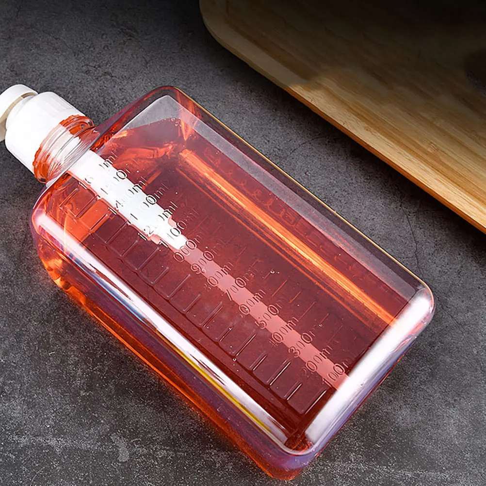 

Squeeze Syrup Transparent Plastic Mustard Ketchup Sauce Storage Container Kitchen Bar Squeeze Bottle Use PP Material