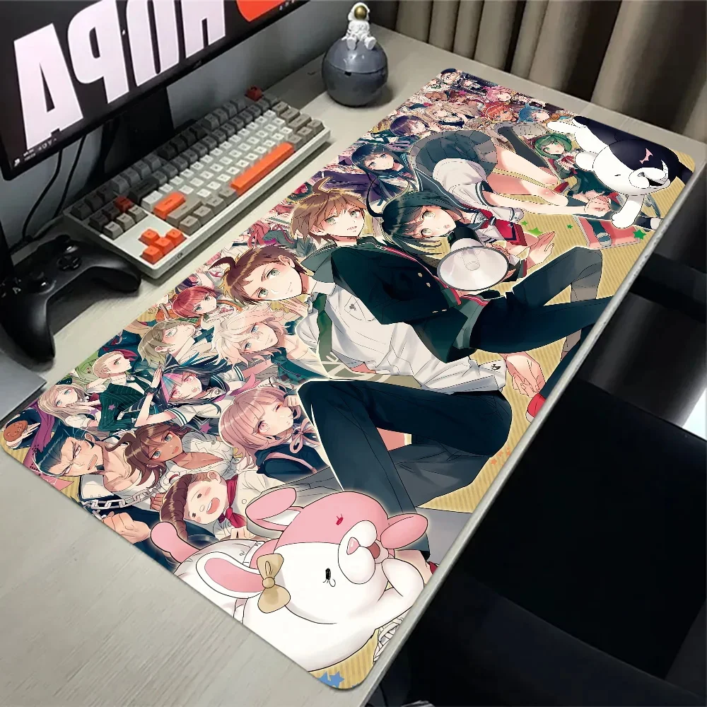 

70x30cm Cartoon Tappetino Mouse Danganronpa Anime Mouse Pads XXL Alfombrilla Gaming Accessories Non-slip Desk Pad Large Mausepad