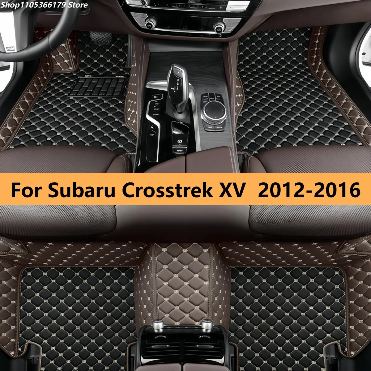 Car Floor Mats For Subaru Crosstrek XV 2012 2013 2014 2015 2016 Auto Accessories Leather Matts Foot Carpet Pads Full Set