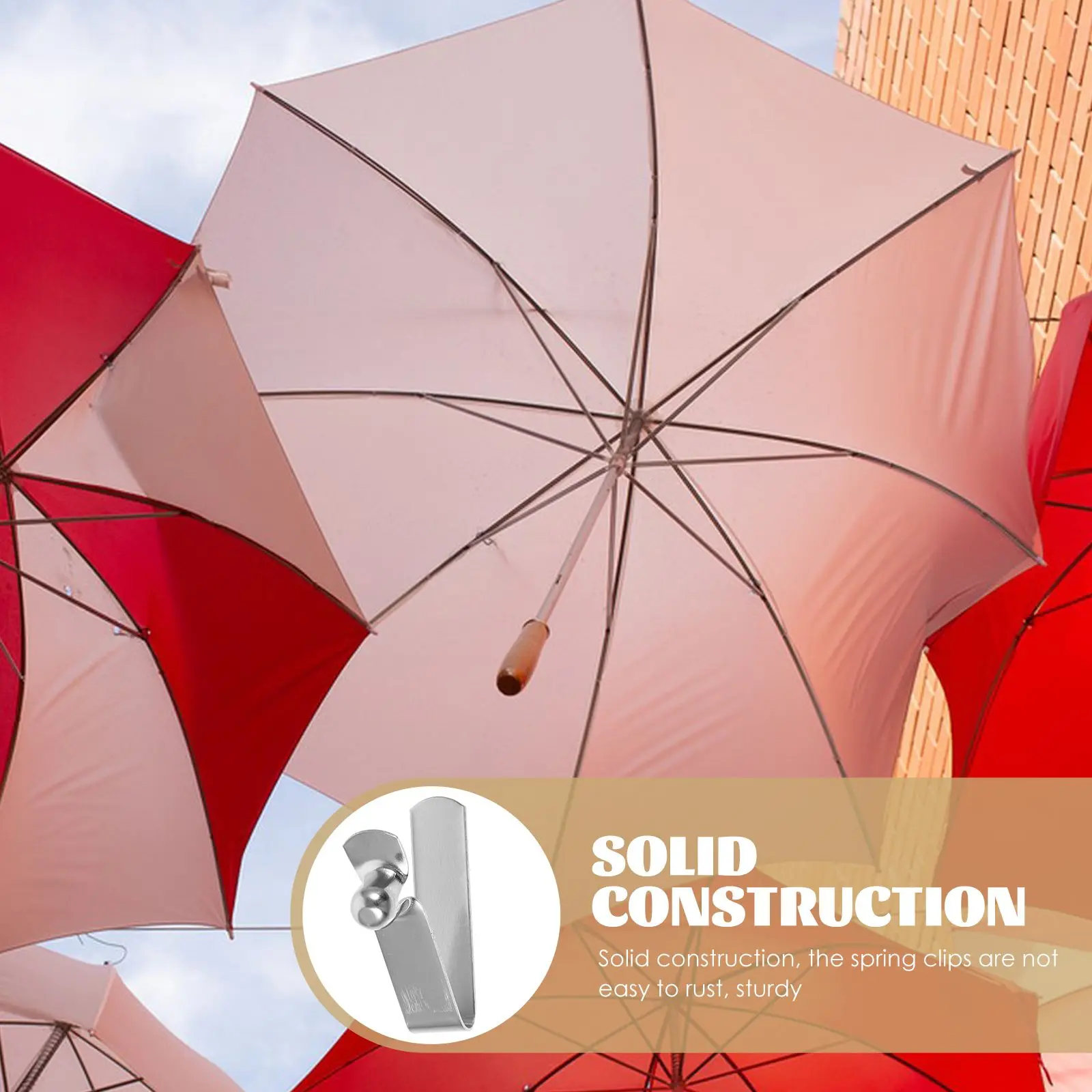 

10pcs V-shaped Spring Clips 6mm Single Double Head Hollow Solid Tube Snap Pins for Tent Poles Umbrellas Kayak Paddles Durable