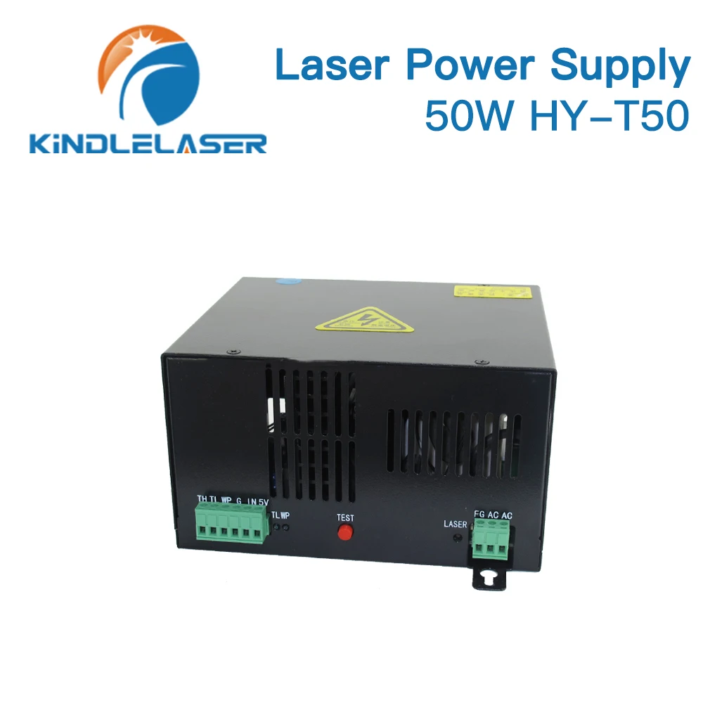 Alimentazione elettrica del Laser di CO2 di KINDLELASER 50W HY-T50 per la tagliatrice dell'incisione Laser di CO2 HY-T50 serie T / W