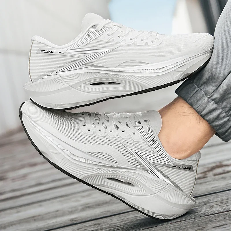 Running Shoes Carbon Board Speciality Marathon Men Sports Breathable Lightweight Women's Comfortable Athletic Nonskid Sneakers
