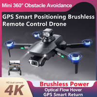 GPS Smart Positioning WIFI FPV RC Drone 4K Camera Brushless 360° Obstacle Avoidance Auto Return Remote Control Quadcopter Model