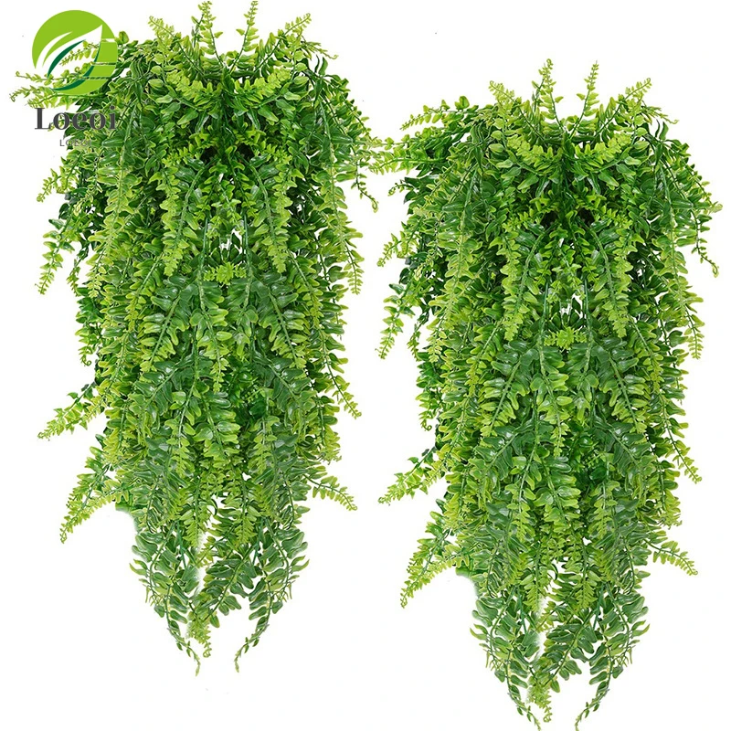 1pcs 80cm Persian Fern Leaves Vines Room Decor Hanging Artificial Plant Plastic Leaf Grass Wedding Party Wall Balcony Decoration