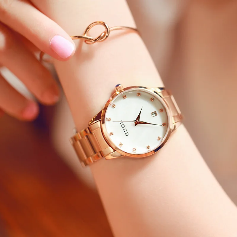 Stylish And Classic Women'S WatchA Fashionable Student Watch With A Stainless Steel BandA High-Quality And Exquisite Timepiece.